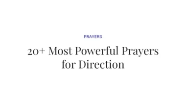 20+ Most Powerful Prayers for Direction