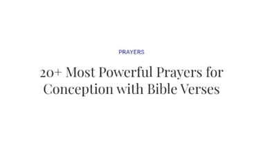 20+ Most Powerful Prayers for Conception with Bible Verses