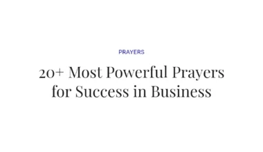 20+ Most Powerful Prayers for Success in Business