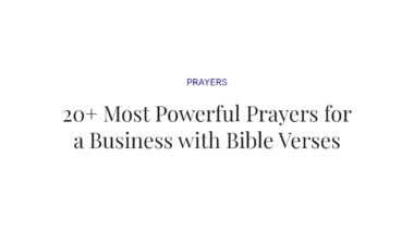 20+ Most Powerful Prayers for a Business with Bible Verses