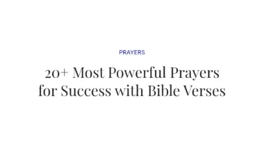 20+ Most Powerful Prayers for Success with Bible Verses