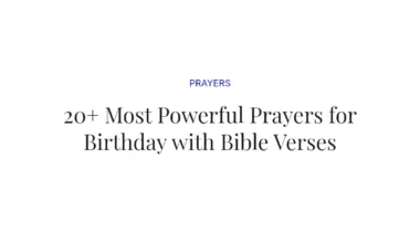 20+ Most Powerful Prayers for Birthday with Bible Verses