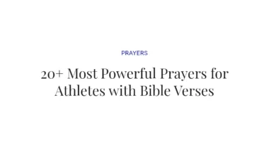 20+ Most Powerful Prayers for Athletes with Bible Verses