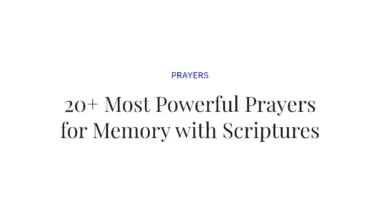 20+ Most Powerful Prayers for Memory with Scriptures