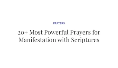 20+ Most Powerful Prayers for Manifestation with Scriptures