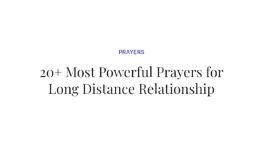 20+ Most Powerful Prayers for Long Distance Relationship