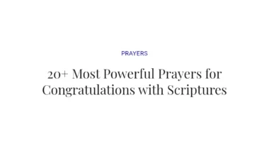 20+ Most Powerful Prayers for Congratulations with Scriptures