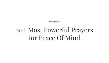20+ Most Powerful Prayers for Peace Of Mind