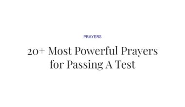 20+ Most Powerful Prayers for Passing A Test