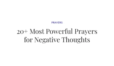 20+ Most Powerful Prayers for Negative Thoughts