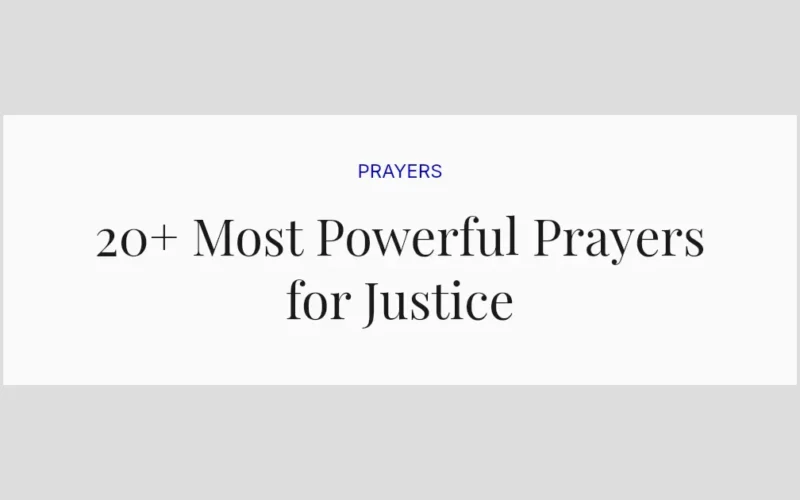 20+ Most Powerful Prayers for Justice