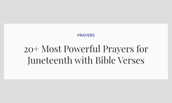 20+ Most Powerful Prayers for Juneteenth with Bible Verses