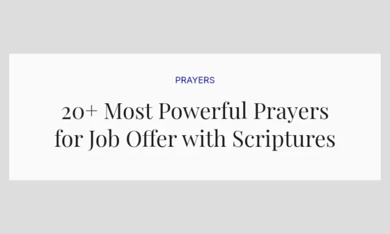 20+ Most Powerful Prayers for Job Offer with Scriptures
