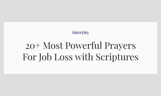 20+ Most Powerful Prayers For Job Loss with Scriptures