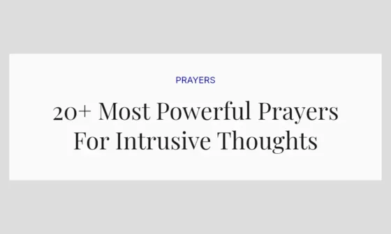 20+ Most Powerful Prayers For Intrusive Thoughts