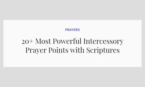 20+ Most Powerful Intercessory Prayer Points with Scriptures
