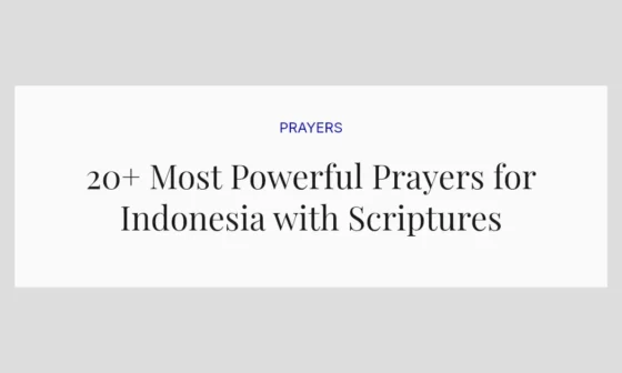 20+ Most Powerful Prayers for Indonesia with Scriptures