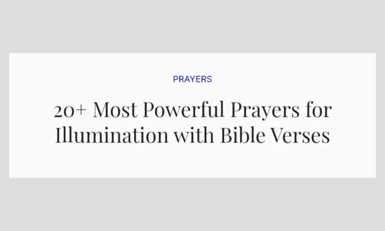 20+ Most Powerful Prayers for Illumination with Bible Verses