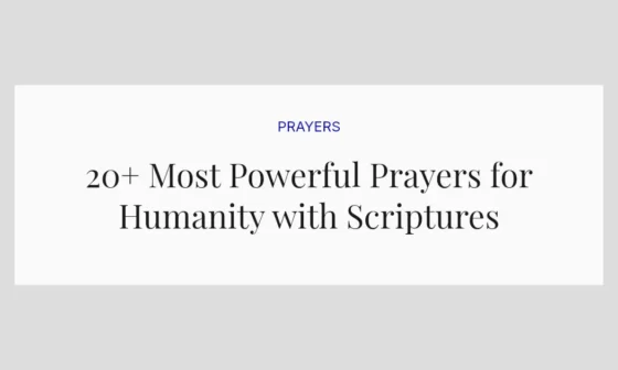20+ Most Powerful Prayers for Humanity with Scriptures