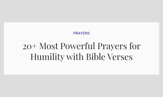 20+ Most Powerful Prayers for Humility with Bible Verses