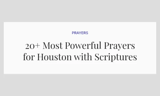 20+ Most Powerful Prayers for Houston with Scriptures
