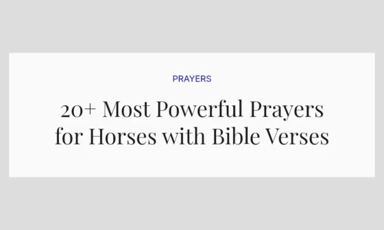 20+ Most Powerful Prayers for Horses with Bible Verses