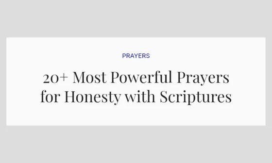 20+ Most Powerful Prayers for Honesty with Scriptures