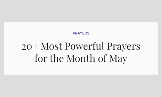 20+ Most Powerful Prayers for the Month of May