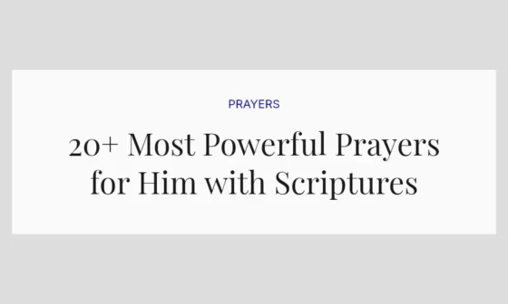 20+ Most Powerful Prayers for Him with Scriptures