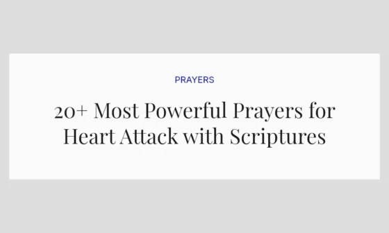 20+ Most Powerful Prayers for Heart Attack with Scriptures