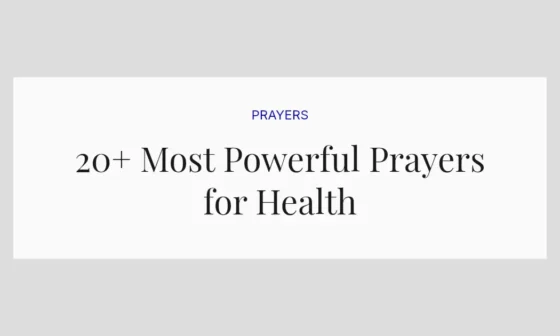 20+ Most Powerful Prayers for Health