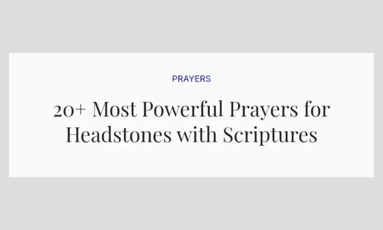 20+ Most Powerful Prayers for Headstones with Scriptures