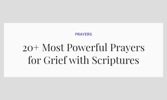 20+ Most Powerful Prayers for Grief with Scriptures