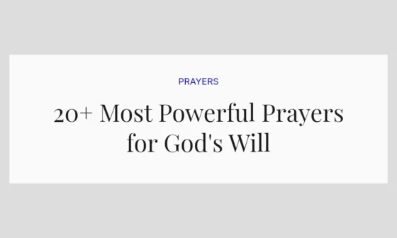 20+ Most Powerful Prayers for God's Will