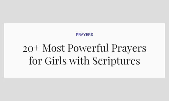 20+ Most Powerful Prayers for Girls with Scriptures