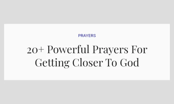 20+ Powerful Prayers For Getting Closer To God