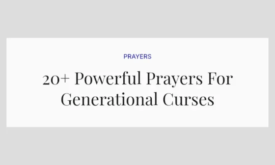 20+ Powerful Prayers For Generational Curses