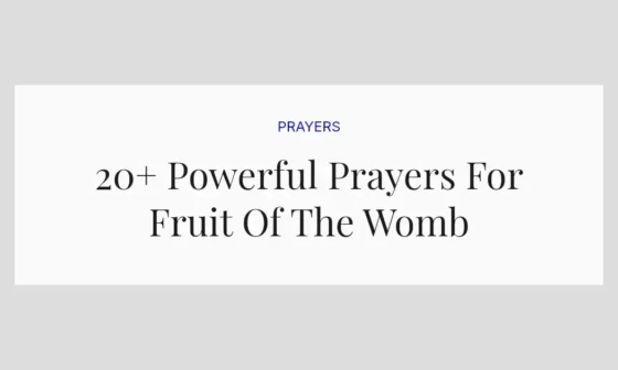 20+ Powerful Prayers For Fruit Of The Womb
