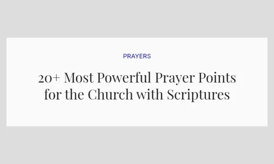 20+ Most Powerful Prayer Points for the Church with Scriptures