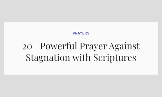20+ Powerful Prayer Against Stagnation with Scriptures