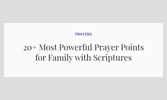 20+ Most Powerful Prayer Points for Family with Scriptures