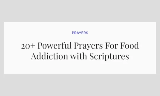 20+ Powerful Prayers For Food Addiction with Scriptures