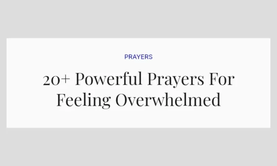 20+ Powerful Prayers For Feeling Overwhelmed