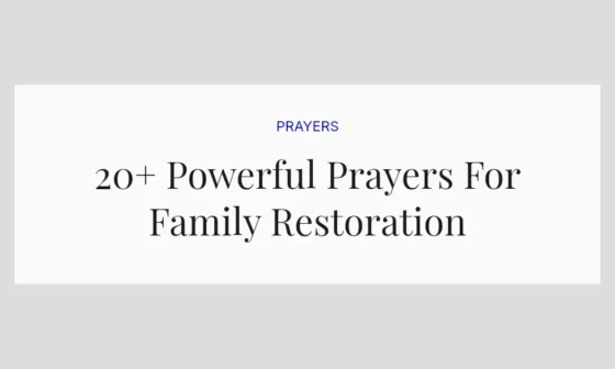 20+ Powerful Prayers For Family Restoration