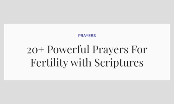 20+ Powerful Prayers For Fertility with Scriptures