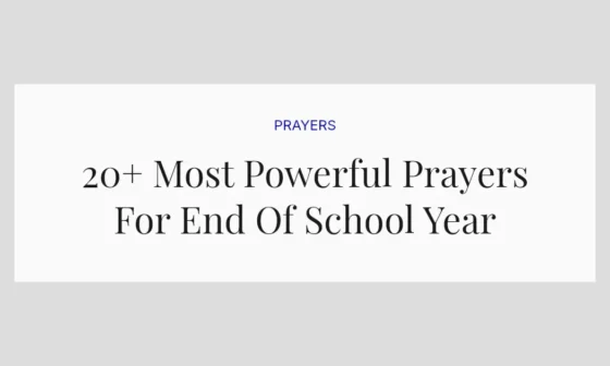 20+ Most Powerful Prayers For End Of School Year