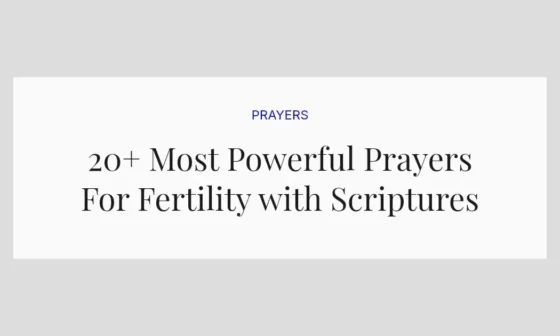 20+ Most Powerful Prayers For Fertility with Scriptures