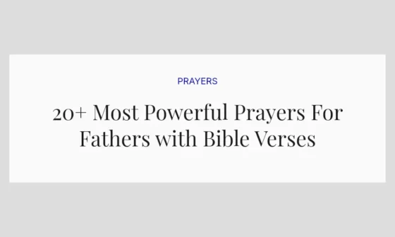 20+ Most Powerful Prayers For Fathers with Bible Verses