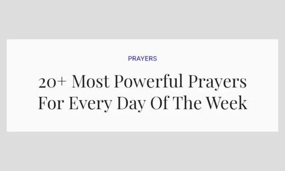 20+ Most Powerful Prayers For Every Day Of The Week