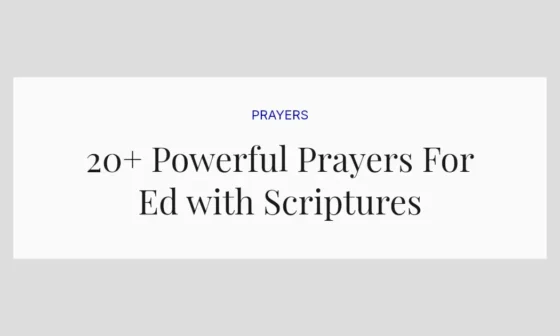 20+ Powerful Prayers For Ed with Scriptures